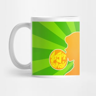 Popping Magical Girl [Orange Silhouette] Mug